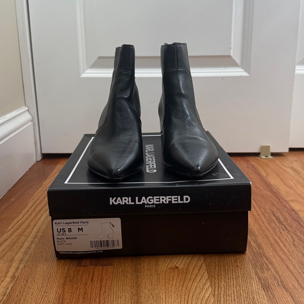 Karl Lagerfeld Black Ankle Boots